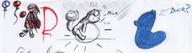 Danger_Keeper Sunset_Antic author_like balloons blindfold colour danger doodle filly ink ink_sketch male open_mouth pony sketch what // 2304x630 // 333.6KB