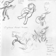 High_Pressure High_Volume Metal_Bubble_Dragon action author_indifferent balloon_popping balloons bits bodysuit bubble butt cat draconic dragon feline felyne female horns ink ink_sketch long_ears motion pencil pencil_sketch pony robot rump shorts sketch tail text toy vacuum_tube // 2262x2273 // 967.1KB