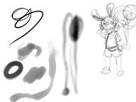 Luna author_indifferent balloons bunny digital digital_sketch doodle female long_ears open_mouth shorts sketch what // 640x480 // 158.0KB