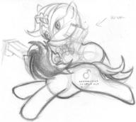 Blackjack Fallout_Equestria_Project_Horizons P-21 action author_indifferent colt cutie_mark earth_pony fanart female filly guns male pencil pencil_sketch pony sketch unicorn // 850x762 // 145.2KB