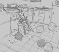 FireAlpaca Sparky author_fancy author_like background balloon_popping balloons bits chair digital digital_sketch doodle feline female interior kitchen popping rough scenery shorts sketch // 1600x1388 // 341.5KB